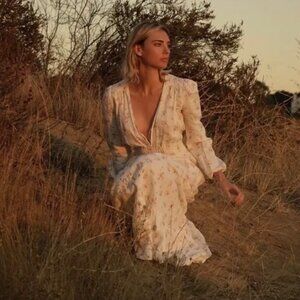 Reformation Chantel Carina Linen Dress